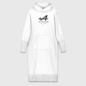 Платье удлиненное хлопок с принтом Alpine F1 team в Петрозаводске,  |  | alpine | f1 | renault | team | рено | ф1 | фернандо алонсо | формула 1