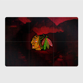 Магнитный плакат 3Х2 с принтом CHICAGO NHL в Петрозаводске, Полимерный материал с магнитным слоем | 6 деталей размером 9*9 см | blackhawks | chicago | iron | logo | nhl | red | sport | usa | блэкхоукс | железо | логотип | нхл | сетка | спорт | сша | хоккей | чикаго