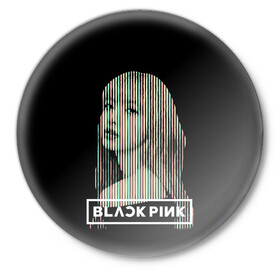 Значок с принтом Lisa BP в Петрозаводске,  металл | круглая форма, металлическая застежка в виде булавки | black pink | blackpink | pop | блэк пинк | ким дженни | ким джи су | корейцы | лалиса манобан | музыка | поп | попса | розэ