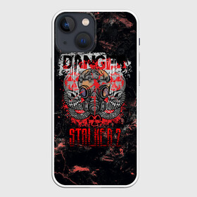 Чехол для iPhone 13 mini с принтом Stalker 2 Danger в Петрозаводске,  |  | danger | stalker | stallker | метро | постапокалипсис | радиация | сталкер | чернобыль