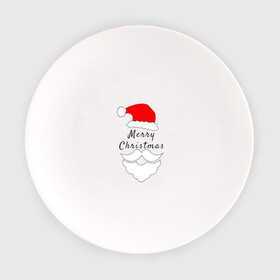 Тарелка с принтом Santa Merry Christmas в Петрозаводске, фарфор | диаметр - 210 мм
диаметр для нанесения принта - 120 мм | cновымгодом | merry christmas | новый год | праздник | рождество | санта