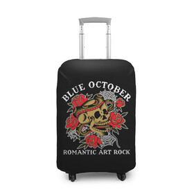 Чехол для чемодана 3D с принтом Blue October в Петрозаводске, 86% полиэфир, 14% спандекс | двустороннее нанесение принта, прорези для ручек и колес | alternative | art | blue october | indie | justin furstenfeld | rock | romantic | texas | печальный октябрь | рок | романтика