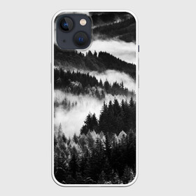 Чехол для iPhone 13 с принтом ТУМАННЫЙ ЛЕС  МРАЧНЫЙ ЛЕС в Петрозаводске,  |  | tegunvteg | деревья | ели | лес | мрачный | природа | туман | туманный