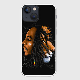 Чехол для iPhone 13 mini с принтом БОБ МАРЛИ в Петрозаводске,  |  | bob | face | jamaica | lion | marley | reggae | боб | дреды | лев | лицо | марли | музыка | портрет | регги | ямайка