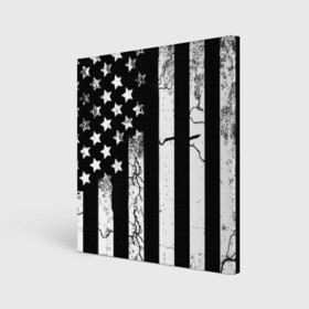 Холст квадратный с принтом ЗВЕЗДНО-ПОЛОСАТЫЙ в Петрозаводске, 100% ПВХ |  | america | black | dark | flag | graffiti | star | usa | white | америка | белый | граффити | звезды | полосы | ретро | стена | сша | флаг | черный