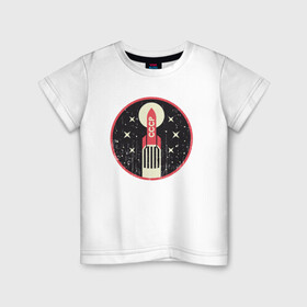 Детская футболка хлопок с принтом USSR Space в Петрозаводске, 100% хлопок | круглый вырез горловины, полуприлегающий силуэт, длина до линии бедер | mars | moon | nasa | астероид | астронавт | астрономия | вселенная | гагарин | галактика | земля | илон | комета | космонавт | космос | луна | марс | маск | наса | небо | нло | планета | пришелец | ракета | сатурн