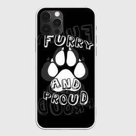 Чехол для iPhone 12 Pro Max с принтом Furry proud в Петрозаводске, Силикон |  | furry | антропоморфные животные | лапа | логотип | отпечаток | пушистый гордый | фурри | эмблема