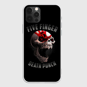 Чехол для iPhone 12 Pro Max с принтом Five Finger Death Punch | 5FDP в Петрозаводске, Силикон |  | 5fdp | america | death | ffdp | finger | five | hard | metal | music | punch | rock | skull | states | united | usa | америка | метал | музыка | рок | сша | хард | череп