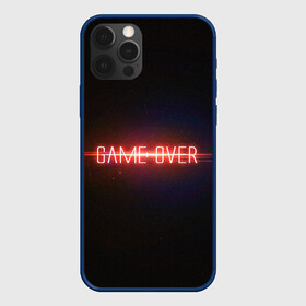 Чехол для iPhone 12 Pro с принтом Game Over в Петрозаводске, силикон | область печати: задняя сторона чехла, без боковых панелей | game | game over | games | neon | orers | over | press | press start | starts | игра | игра окончена | конец | надписи | надпись | нажмите старт | неон | окончено | старт