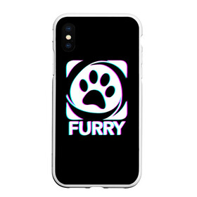 Чехол для iPhone XS Max матовый с принтом Furry в Петрозаводске, Силикон | Область печати: задняя сторона чехла, без боковых панелей | furry | антропоморфные животные | лапа | логотип | люди животные | отпечаток | след | фурри | фурри фэндом | эмблема