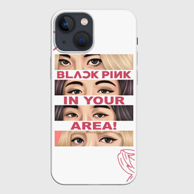 Чехол для iPhone 13 mini с принтом BP in your area в Петрозаводске,  |  | Тематика изображения на принте: black pink | blackpink | pop | блэк пинк | ким дженни | ким джи су | корейцы | лалиса манобан | музыка | поп | попса | розэ