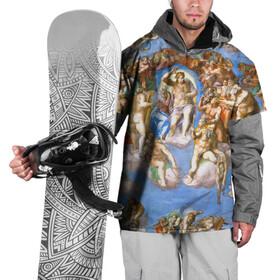 Накидка на куртку 3D с принтом Микеланджело страшный суд в Петрозаводске, 100% полиэстер |  | буонарроти | картина | микеланджело | последний | приговор | страшный | суд | фреска