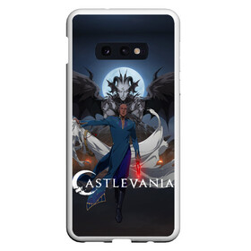 Чехол для Samsung S10E с принтом Castlevania Исаак в Петрозаводске, Силикон | Область печати: задняя сторона чехла, без боковых панелей | alucard | anime | blood | castlevania | death | demon | dracula | evil | isaac | monster | netflix | sypha belnades | trevor belmont | vampire | vlad tepes | алукард | аниме | вампир | влад цепеш | демон | дракула | зло | каслвания | кровь | монстр | нетф