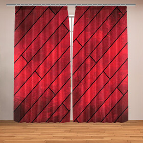 Фотошторы с принтом Red Boards Texture в Петрозаводске, Блэкаут (светозащита 90%) / Габардин (светозащита 40% | 2 полотна шириной по 145 см; Высота 200-300 см; Крепление: шторная лента (на крючки); | Тематика изображения на принте: attrition | boards | comic | dark | gloss | iron | light | metal | red | slabs | texture | wood | абстракция | глянец | дерево | доски | железо | картина | комикс | красный | линии | металл | паттерн | плиты | полосы | потертость | светлый