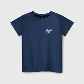 Детская футболка хлопок с принтом Virgin logo | Вирджин лого в Петрозаводске, 100% хлопок | круглый вырез горловины, полуприлегающий силуэт, длина до линии бедер | galactic | бренсен | бренсон | брэнсeн | брэнсон | вингин | вирджин | вирджн | галактик | ричард