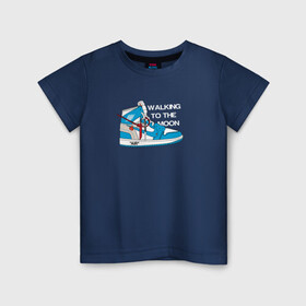 Детская футболка хлопок с принтом WTM Jordan 1 в Петрозаводске, 100% хлопок | круглый вырез горловины, полуприлегающий силуэт, длина до линии бедер | casual | ellesse | jordan | jordan1 | pinterest | stone island | tnf | underground