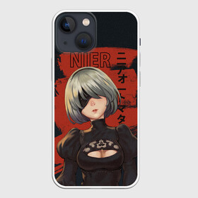 Чехол для iPhone 13 mini с принтом nier в Петрозаводске,  |  | 2b | ahegao | anime | girl | nier automata | replicant | waifu | аниме | ахегао | нир автомата | отаку | охегао | тян | тяночка