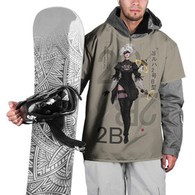 Накидка на куртку 3D с принтом Nier в Петрозаводске, 100% полиэстер |  | 2b | ahegao | anime | girl | nier automata | replicant | waifu | аниме | ахегао | нир автомата | отаку | охегао | тян | тяночка