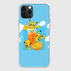 Чехол для iPhone 12 Pro Max с принтом Пикачу в лимонаде в Петрозаводске, Силикон |  | anime | picachu | pikachu | аниме | милый | пика | пикачу | покебол | покемон