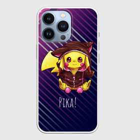 Чехол для iPhone 13 Pro с принтом Пикачу в костюме в Петрозаводске,  |  | anime | picachu | pikachu | аниме | милый | пика | пикачу | покебол | покемон