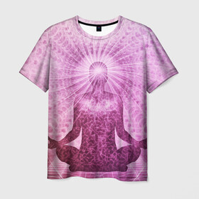 Мужская футболка 3D с принтом Mind в Петрозаводске, 100% полиэфир | прямой крой, круглый вырез горловины, длина до линии бедер | йога | медитация | мозг | мысли | разум