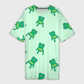 Платье-футболка 3D с принтом Froggy crossing в Петрозаводске,  |  | animal crossing | game | games | анимал | играб игры | изабель | кросинг | кроссинг | мистер ресетти | том нук | энимал