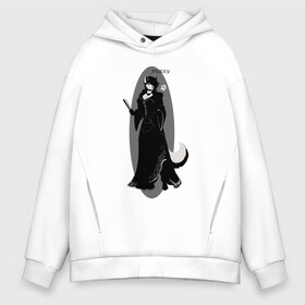 Мужское худи Oversize хлопок с принтом Furry Fox Girl в Петрозаводске, френч-терри — 70% хлопок, 30% полиэстер. Мягкий теплый начес внутри —100% хлопок | боковые карманы, эластичные манжеты и нижняя кромка, капюшон на магнитной кнопке | animal | anthro | covered in fur | furry | fursuit | лиса | лисица | покрытый мехом | фурри