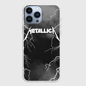 Чехол для iPhone 13 Pro Max с принтом METALLICA РАЗРЯД МОЛНИИ в Петрозаводске,  |  | Тематика изображения на принте: metalica | metallica | группа | джеймс хэтфилд | кирк хэмметт | ларс ульрих | метал | металика | металлика | миталика | молния | музыка | разряд молнии | роберт трухильо | рок | трэш | трэшметал | хард | хеви