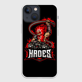 Чехол для iPhone 13 mini с принтом Hades в Петрозаводске,  |  | hades | roguelike | аид | бесконечные круги ада | бог подземного мира | волк | компьютерная игра | мифология | трехглавый