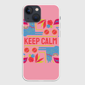 Чехол для iPhone 13 mini с принтом Разноцветное вдохновение в Петрозаводске,  |  | вишня | еда | животные | звери | очки | разноцветное | розовое | цветы