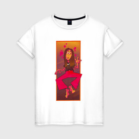 Женская футболка хлопок с принтом Хипстер в Петрозаводске, 100% хлопок | прямой крой, круглый вырез горловины, длина до линии бедер, слегка спущенное плечо | geek | girls | мультфильм | радужный мир | хипстер