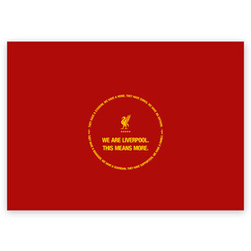 Поздравительная открытка с принтом LIVERPOOL в Петрозаводске, 100% бумага | плотность бумаги 280 г/м2, матовая, на обратной стороне линовка и место для марки
 | Тематика изображения на принте: anfield | british | champion | england | football | home | liverpool | logo | sport | team | англия | ливерпуль | футбол | энфилд