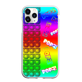 Чехол для iPhone 11 Pro матовый с принтом POP it! в Петрозаводске, Силикон |  | pop it | rainbow | simple dimple | toy | игрушка | поп ит | радуга | симпл димпл