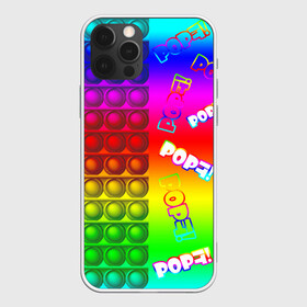 Чехол для iPhone 12 Pro Max с принтом POP it! в Петрозаводске, Силикон |  | Тематика изображения на принте: pop it | rainbow | simple dimple | toy | игрушка | поп ит | радуга | симпл димпл
