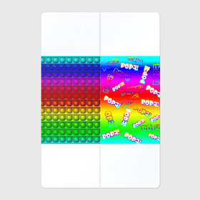 Магнитный плакат 2Х3 с принтом POP it! в Петрозаводске, Полимерный материал с магнитным слоем | 6 деталей размером 9*9 см | Тематика изображения на принте: pop it | rainbow | simple dimple | toy | игрушка | поп ит | радуга | симпл димпл