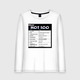 Женский лонгслив хлопок с принтом BTS DYNAMITE BILLBOARD HOT-100 в Петрозаводске, 100% хлопок |  | Тематика изображения на принте: bbma | bts | dynamite | j hope | jimin | jin | jk | rm | suga | v | чарт топ