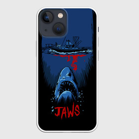 Чехол для iPhone 13 mini с принтом Jaws movie в Петрозаводске,  |  | jaws | jaws 2 | jaws movie | кино | челюсти | челюсти 2 | челюсти фильм