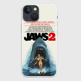 Чехол для iPhone 13 mini с принтом Jaws 2 в Петрозаводске,  |  | jaws | jaws 2 | jaws movie | кино | челюсти | челюсти 2 | челюсти фильм