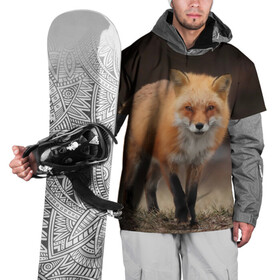 Накидка на куртку 3D с принтом Хитрая лисица в Петрозаводске, 100% полиэстер |  | fox | foxy | животное | звери | лиса | лисенок | лисичка | милая | рыжая | фокс