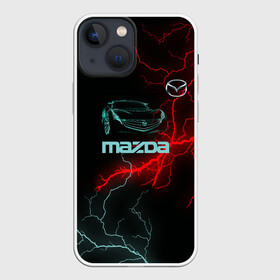 Чехол для iPhone 13 mini с принтом Mazda в Петрозаводске,  |  | auto | drift | neon | sport | авто | автомобили | автомобиль | автомобильные | бренд | внедорожники | дрифт | легковые | марка | спорт