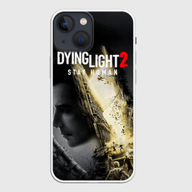 Чехол для iPhone 13 mini с принтом Dying Light 2 Deluxe в Петрозаводске,  |  | Тематика изображения на принте: action | aiden caldwell | dead island | death | dying light 2 | nextgen | parkour | playstation | ps 5 | stay human | survival | techland | virus | weapon | zombie | вирус | выживание | зараженный | зомби | монстр | оружие | оставайся человеком | паркур |