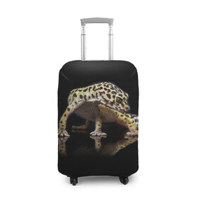 Чехол для чемодана 3D с принтом ЭУБЛЕФАР  EUBLEPHARIS в Петрозаводске, 86% полиэфир, 14% спандекс | двустороннее нанесение принта, прорези для ручек и колес | tegunvteg | геккон | гекон | зублефар | леопардовый геккон | эу | эублефар | ящерица
