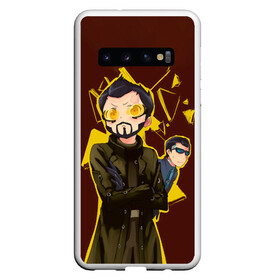 Чехол для Samsung Galaxy S10 с принтом Anime Adam Jensen в Петрозаводске, Силикон | Область печати: задняя сторона чехла, без боковых панелей | cyberpunk | deus ex | game | games | адам дженсен | будущее | деус екс | деус экс | игра | игры | киберпанк