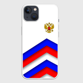 Чехол для iPhone 13 с принтом РОССИЯ | ФОРМА | АБСТРАКТНЫЙ в Петрозаводске,  |  | abstraction | flag | geometry | paints | russia | stripes | texture | абстракция | брызги | геометрия | герб россии | краски | неон | неоновый | рашка | родина | россия | соты | текстура | триколор | флаг | флаг россии