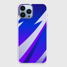 Чехол для iPhone 13 Pro Max с принтом SPORT STYLE BLUE в Петрозаводске,  |  | 3d | 3д | sport | абстракция | линии | паттерн | соты | спортивный стиль | текстуры