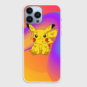 Чехол для iPhone 13 Pro Max с принтом Пикачу капелька в Петрозаводске,  |  | anime | picachu | pikachu | аниме | милый | пика | пикачу | покебол | покемон