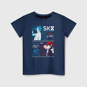 Детская футболка хлопок с принтом SK8 the Infinity Рэки и Ланга в Петрозаводске, 100% хлопок | круглый вырез горловины, полуприлегающий силуэт, длина до линии бедер | anime | hasegawa | kyan | langa | reki | sk8 | sk8 the infinity | snow | аниме | граффити | кян | ланга | манга | на скейте в бесконечность | рэки | скейт | скейт бесконечность | скейтборд | скейтбординг | скейтер | сноу | спорт