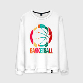 Мужской свитшот хлопок с принтом Color Basketball в Петрозаводске, 100% хлопок |  | basketball | game | mvp | nba | slamdunk | sport | streetball | баскетбол | баскетболист | игра | игрок | мяч | нба | слэмланк | спорт | стритбол | тренер | чемпион