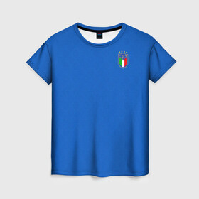 Женская футболка 3D с принтом форма сборной Италии в Петрозаводске, 100% полиэфир ( синтетическое хлопкоподобное полотно) | прямой крой, круглый вырез горловины, длина до линии бедер | 2021 | championship | cup | dzyuba | russia | world | европы | италия | мира | мундиаль | форма | футбол | чемпионат