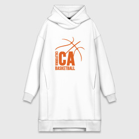 Платье-худи хлопок с принтом California Basket в Петрозаводске,  |  | basketball | game | lakers | nba | sport | streetball | баскетбол | баскетболист | игра | игрок | калифорния | мяч | нба | спорт | стритбол | тренер